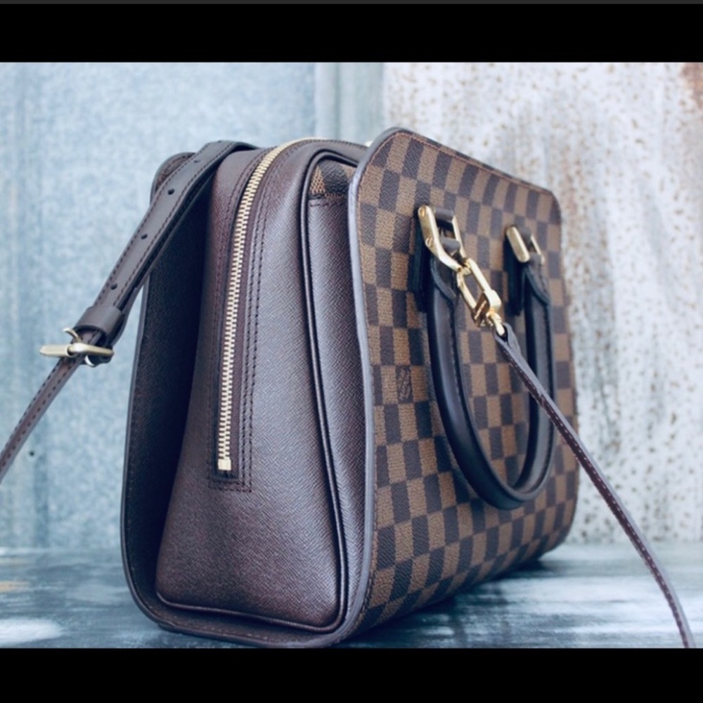 Louis Vuitton Brown Checkered Crossbody Bag